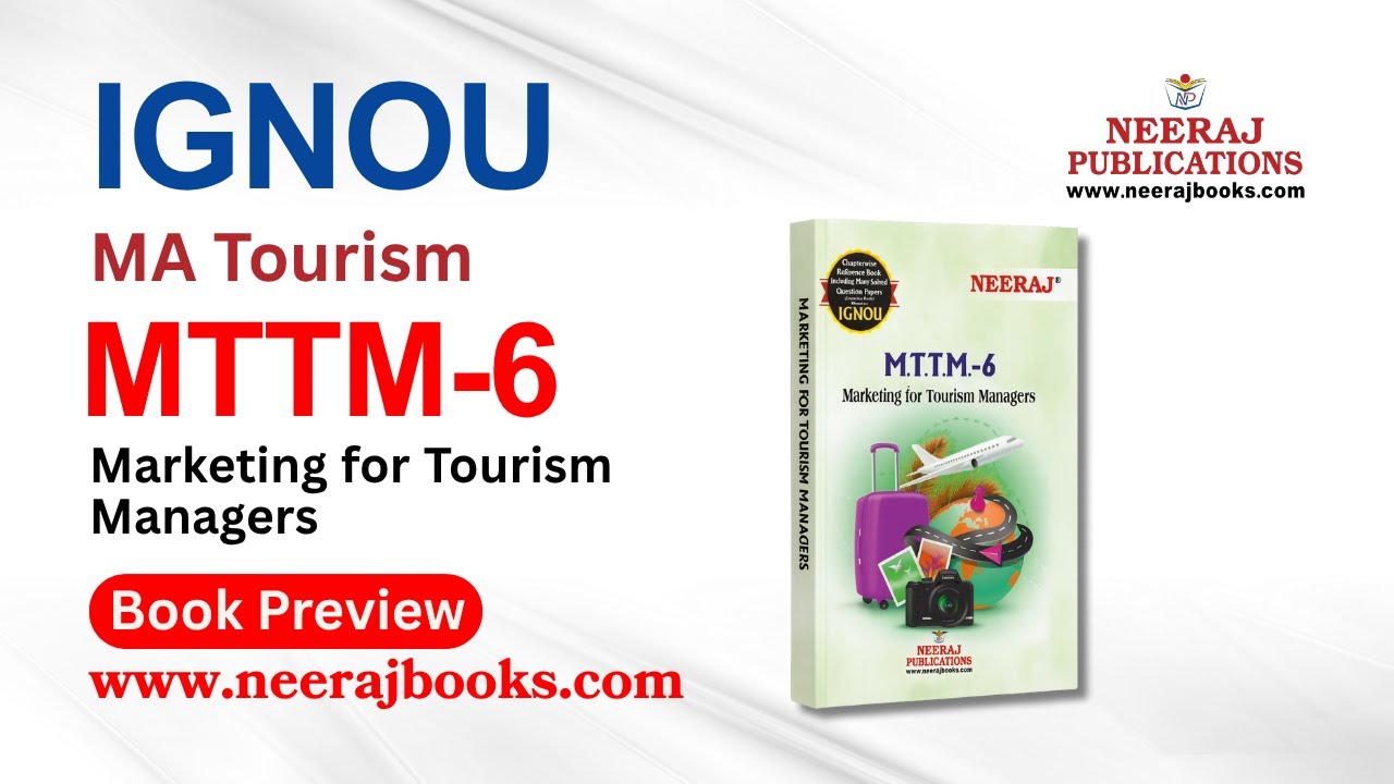 IGNOU MA Tourism  | MTTM-6  (Guide) | Neeraj Books Preview | Neeraj Publications