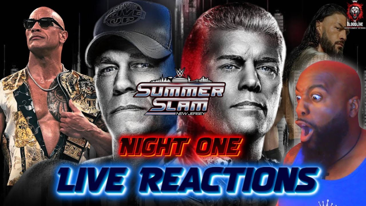 LIVE SummerSlam 2025 Watch Along 🎥 | Cena vs Rhodes · Big 2‑Night PPV Hype #SummerSlam