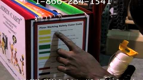 Using A Kaizen Cart In Facilities To Maintain Floor Tape & Floor Markings