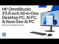 Remove and replace parts | HP OmniStudio 23.8 inch All-in-One Desktop PC, AI PC, &amp; Next Gen AI PC