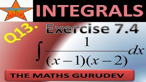 #themathsgurudev Exercise 7.4 Question13, Class 12 maths, Integrals, NCERT solutions , EX7.4 Q13