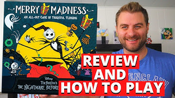 The Nightmare Before Christmas Merry Madness Board Game Review And How To Play