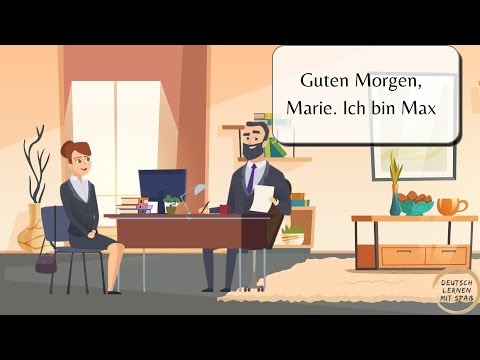 Deutsch lernen - Langsames Deutsch -Vorstellungsgespräch-job interview conversation