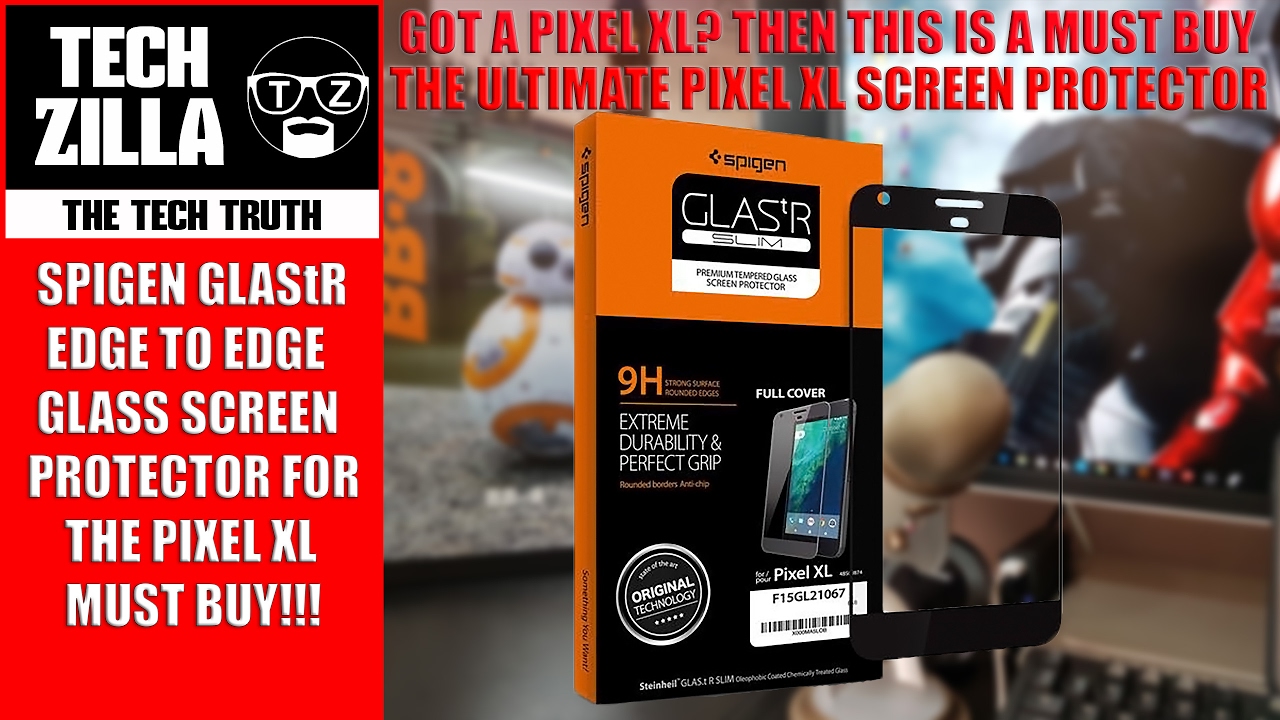 Pixel XL Spigen GLAStR Tempered Glass Screen Protector Review - Edge to Edge