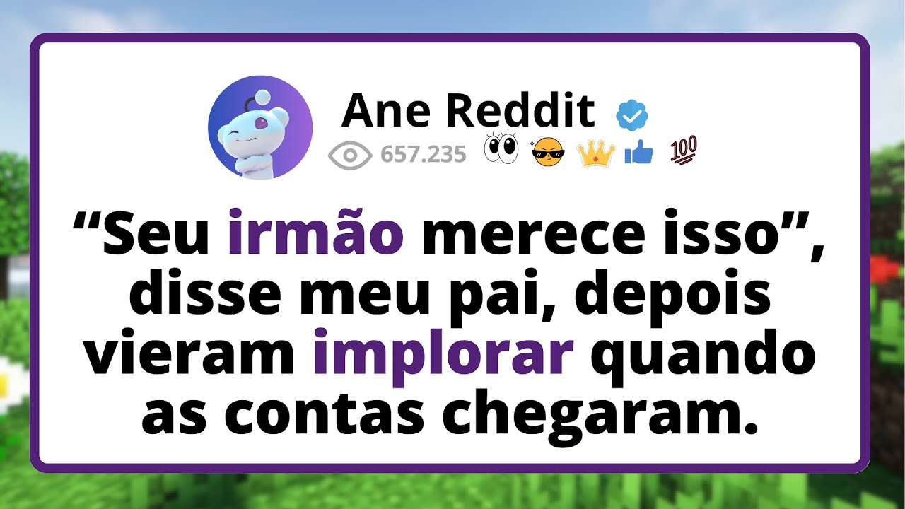 “Seu IRMÃO merece isso”, disse meu PAI — depois vieram IMPLORAR quando as CONTAS chegaram.