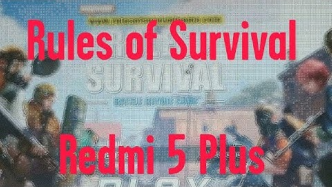 RULES OF SURVIVAL on the Redmi 5 Plus | Xiaomi game test video