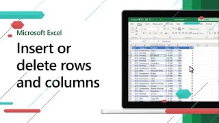 Insert or delete rows and columns  | Excel Short Clips | Tutorial | #shorts