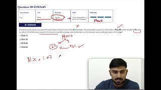 Famous business owner buying chairs in $14000 budget ? #03503d49 | SAT Algebra #89 #satmath Profile