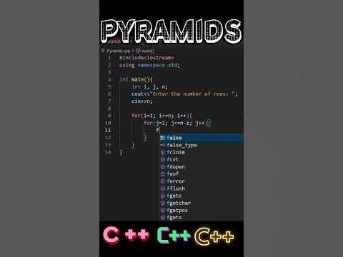 PRINT PYRAMIDS IN C++ || SIMPLE PROGRAM TO PRINT PYRAMIDS STAR PATTERN ...