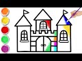 Bolalar uchun Uy rasm chizish /Drawing House for children/ Рисунок дворца для детей