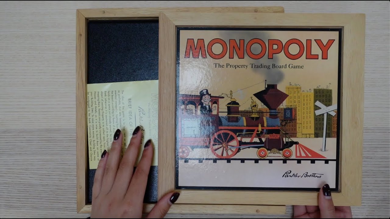ASMR organizing vintage monopoly on a rainy day | sorting board game + real rain sounds (no talking)