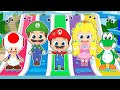 CINCO BEBES 🎮 Super Mario Bros 🎵 Canciones para niños