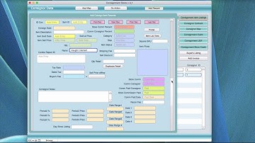 Consignment Store 4 -  Part 2 Consignor Data Screen