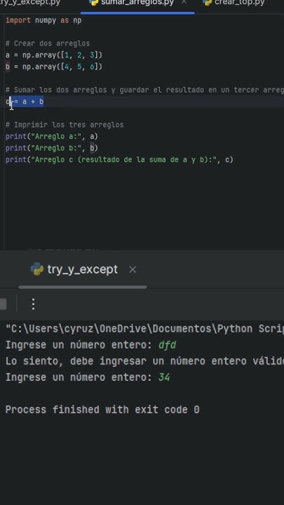 Tutorial Completo de Python: Sumando Arreglos con NumPy - Guía Paso a ...