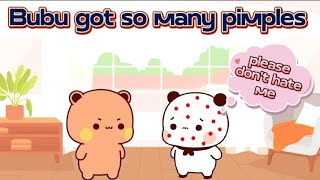 Bubu got so many pimples|| is dudu leave bubu || bubu dudu love|| peach goma fun