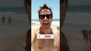 Flying Umbrella FAIL 🌴😂 Beach Day Gone Wrong! #shorts #funny #beach #ai #veo3