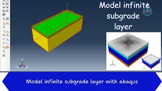 How to model infinite subgrade layer with abaqus