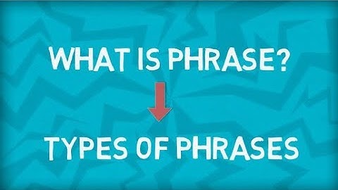 Types of Phrases | Five Types | What is a Phrase? | English Grammar