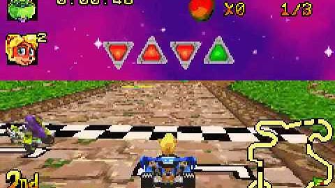 Crash Nitro Kart (GBA / Game Boy Advance)  - Vizzed.com GamePlay