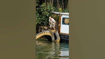 Anaconda Encounter On Amazon River Boat 