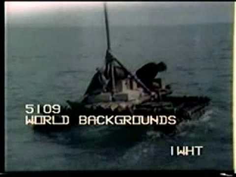 Raw footage of McGoohan on raft from 'Many Happy Returns'