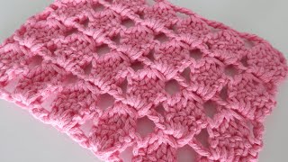 😉 Who doesn&#39;t know how to crochet this beautiful pattern? Openwork pattern for a baby blanket or bag