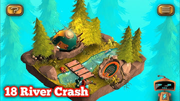 18 River Crash | Play Story | Tiny Robots Recharged Easy Gameplay | High Graphic