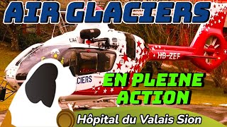 Luftrettung im Dauereinsatz: Hochbetrieb am Spital Sitten (Sion) | Air-Glaciers & Air Zermatt
