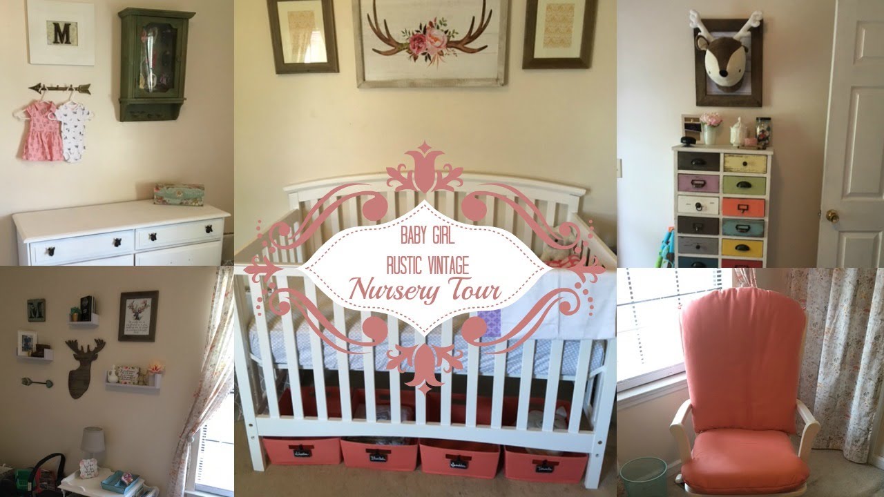 rustic baby girl nursery