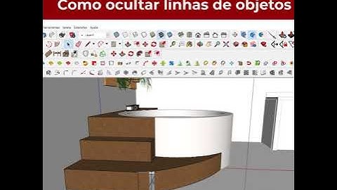 SKETCHUP DICA 1 - Ocultar linhas em objetos na modelagem 3D sem apagar o desenho