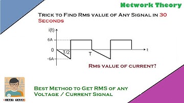 Trick To Find RMS Value of any Signal | Find RMS value of waveform | Network Theory Tricks | Vinay