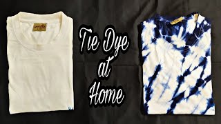 How To Tie and Dye  T Shirt At Home(बांधनी प्रिंट)