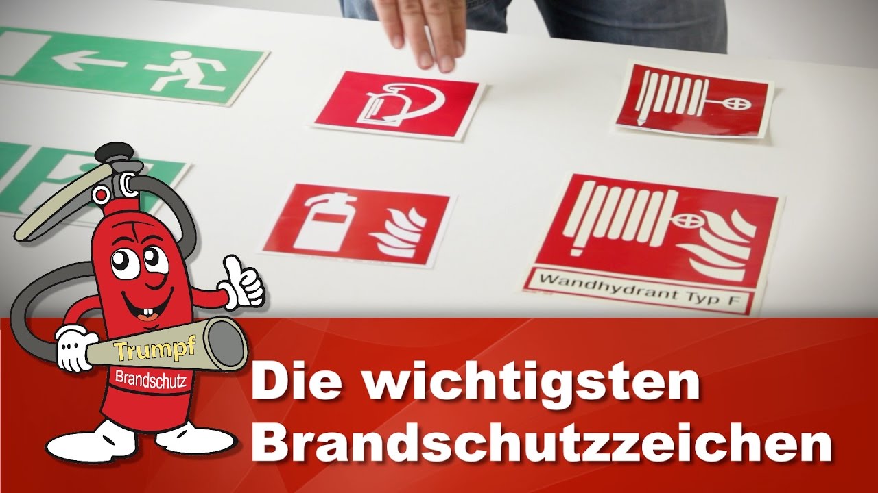 ISO 7010 Brandschutzzeichen: Feuerlöscher & Notausgangs-Schilder