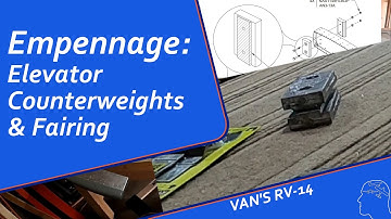 RV-14 Build: Empennage finishing 3 - Elevator Counterbalance + Fairing