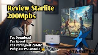 Review Starlite Indonesia Murah 200Mpbs Paket Internet Rakyat Wifi Murah Tes Pubg Pc