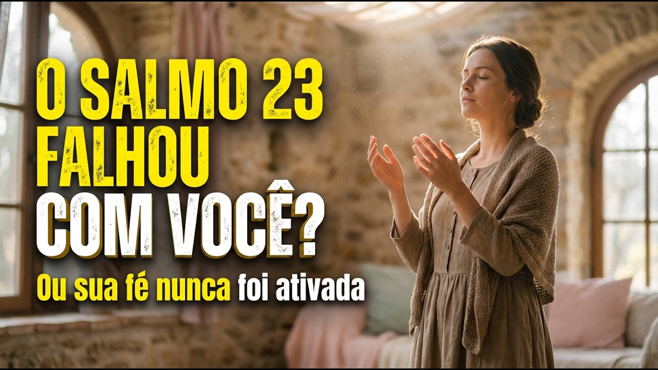 Se o Salmo 23 é sua oração, por que você ainda vive na ESCASSEZ? Uma verdade que liberta AGORA