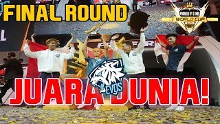 EVOS JUARA 1 FREE FIRE WORLD CUP 2019 | ROUND 7 FFWC 2019 (FINAL ROUND)