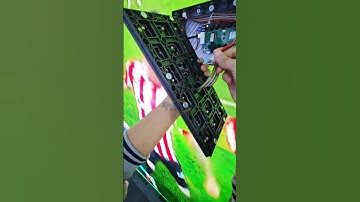 First-person perspective LED module installation #ledscreen#eagerled