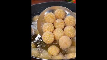 Thumbnail of Home cooking, recipe idea for fried carrot balls in sweet and sour sauce that is very appetizing