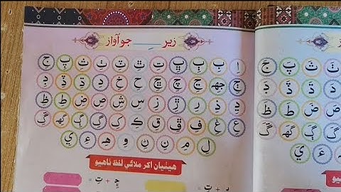 Sindhi Alphabet | Zer Ja Awaz Sindhi Alphabet | MasterBasics 