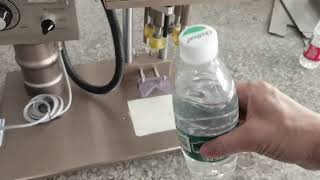 Famous ChaoXian tabletop semi automatic screw capping machine for water bottles |  Bottle capping device Profile