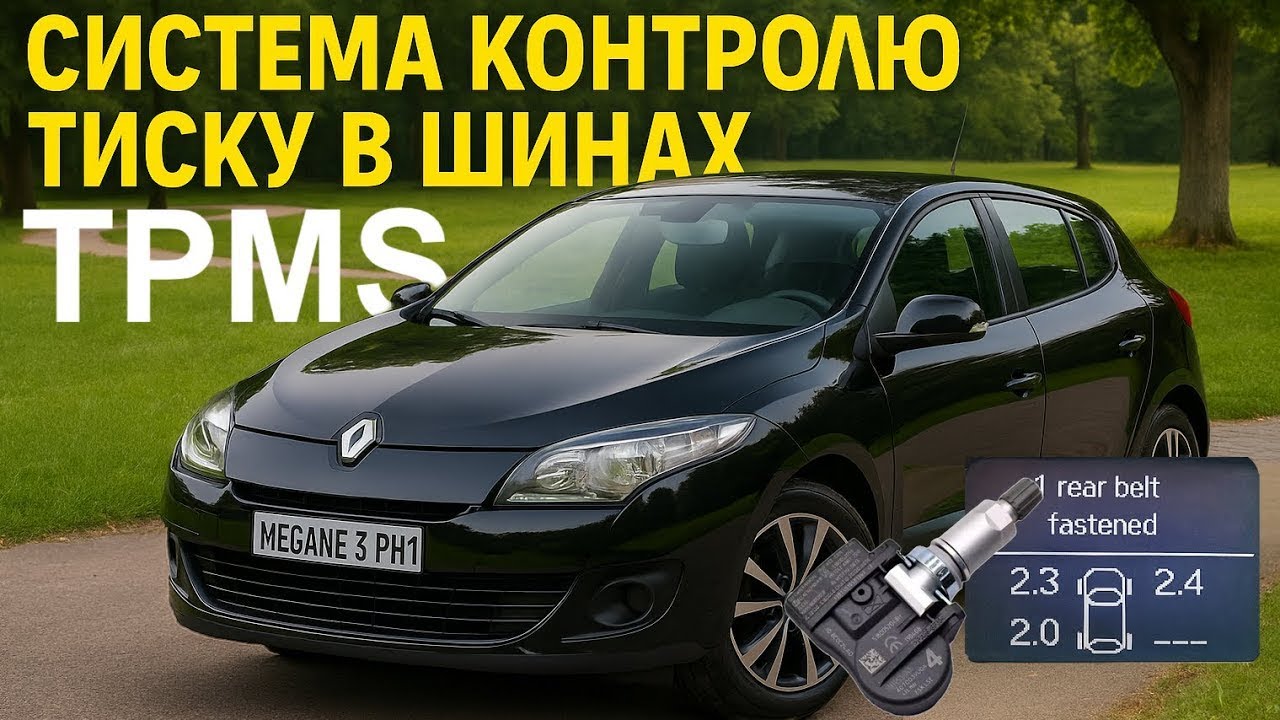#Megane3xRuSt Система контролю тиску шин на Renault Megane 3 / TPMS for Renault Megane III Phase1