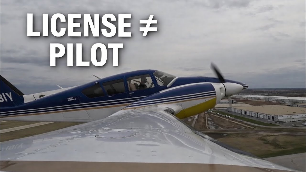 Наличие лицензии не делает вас пилотом — пилотированием является профессиональная квалификация.