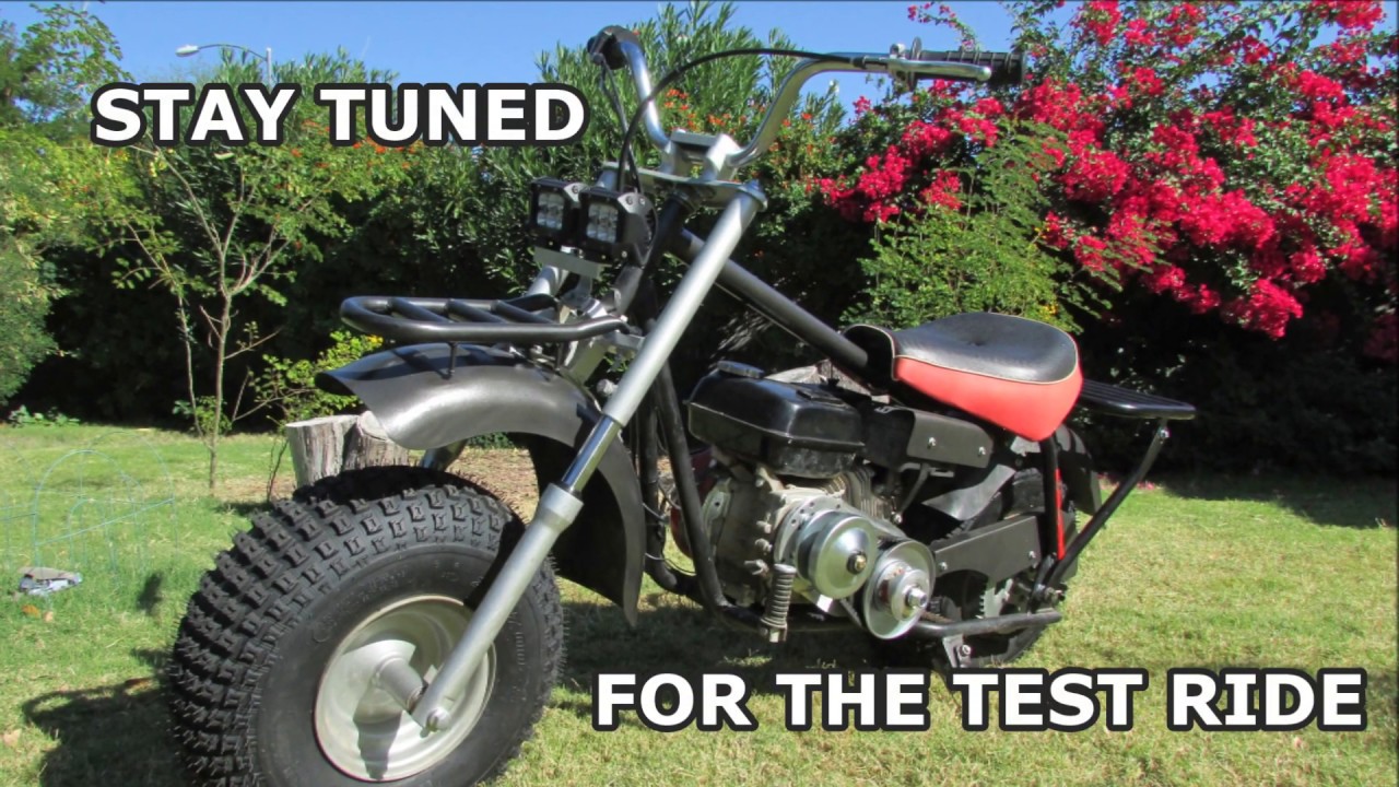 Mini Baja MB200 Mini Bike REVEAL - Coleman CT200U Racks, TAV2 Torque Conver...