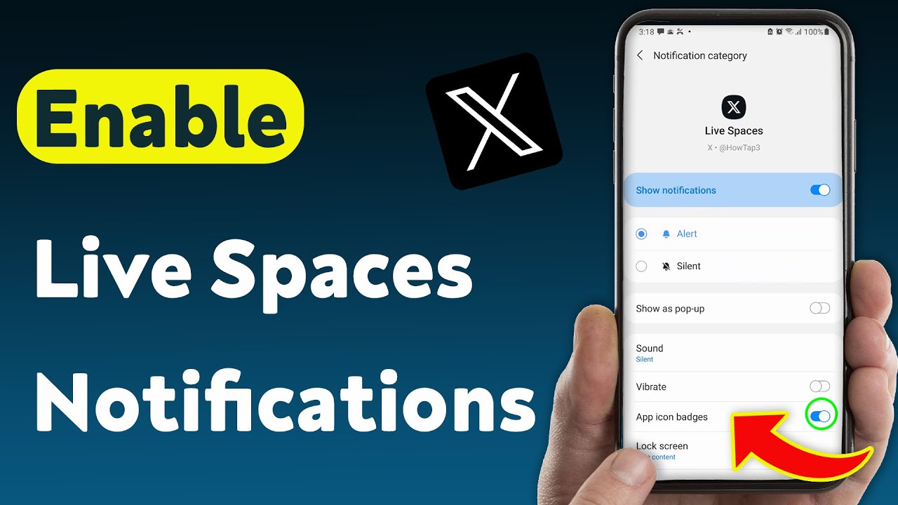 Как включить уведомления Live Spaces в приложении X (обновлено)