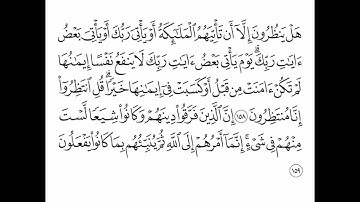 القارئ سعد الغامدي - سورة الأنعام - من الآية 158 إلى الآية 159