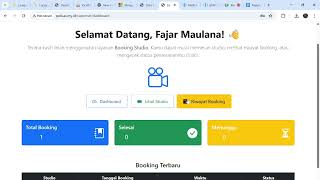 Presentasi Project Pemrograman Web Lanjut,Laravel Booking Studio-Kelompok 5