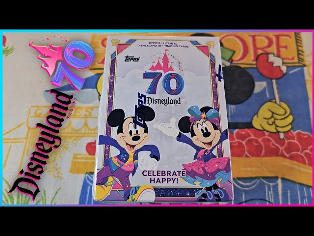Disneyland 70th Anniversary Topps Trading Cards Blaster Box