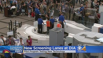 New TSA Screening Lane At DIA