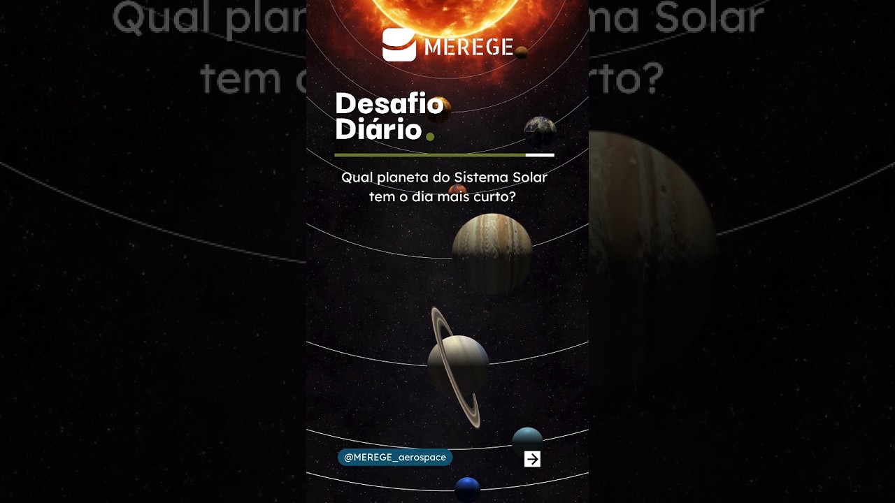 Qual planeta tem o dia mais curto? 🪐☀️ #universo #curiosidades # ...